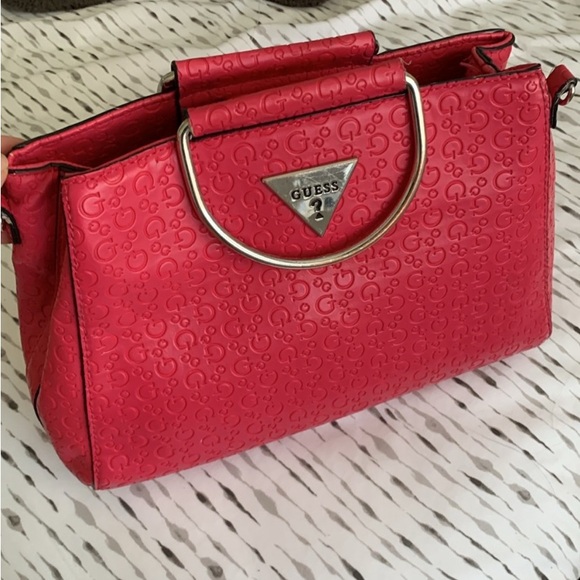 Guess? Hot Pink Logo Crossbody Purse - Picture 2 of 7
